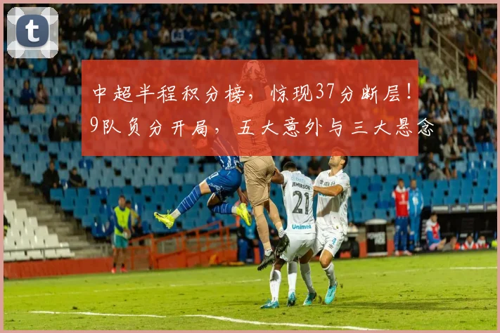 中超半程积分榜，惊现37分断层！9队负分开局，五大意外与三大悬念_蓉城_亚冠_1